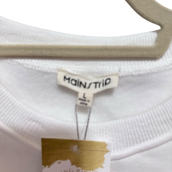 Main Strip - 2 piece/ white Sweatshirt & Pants with bow motif Top L, Pants M - Picture 5 of 16